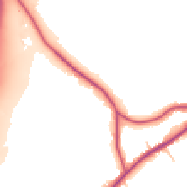 Daytime road noise heatmap for EN5 3HN