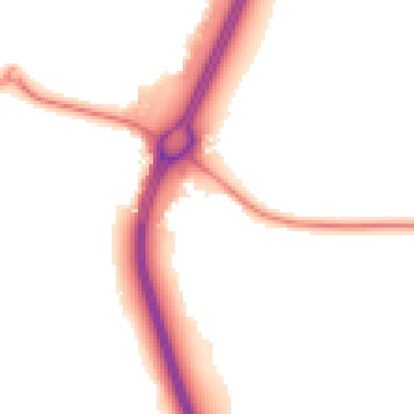 Night-time road noise heatmap for EN5 3JQ