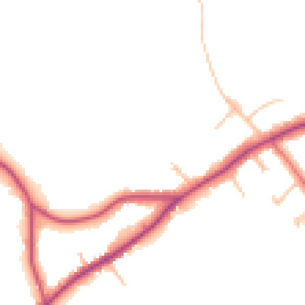 Daytime road noise heatmap for EN5 3NA