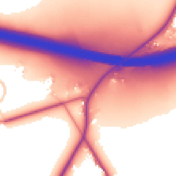 Daytime road noise heatmap for EN5 4FB
