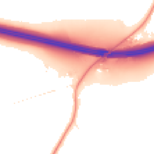 Night-time road noise heatmap for EN5 4FB