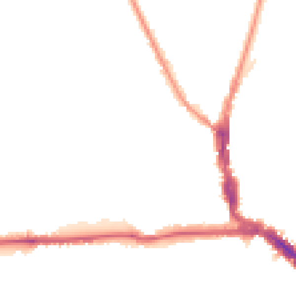 Night-time road noise heatmap for EN5 4LX