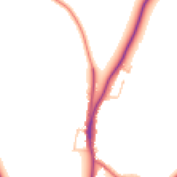 Daytime road noise heatmap for EN5 4QG