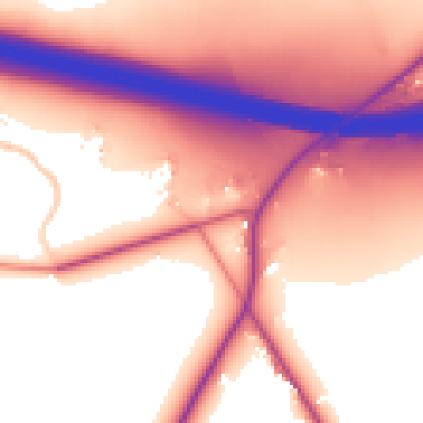 Daytime road noise heatmap for EN5 4SA