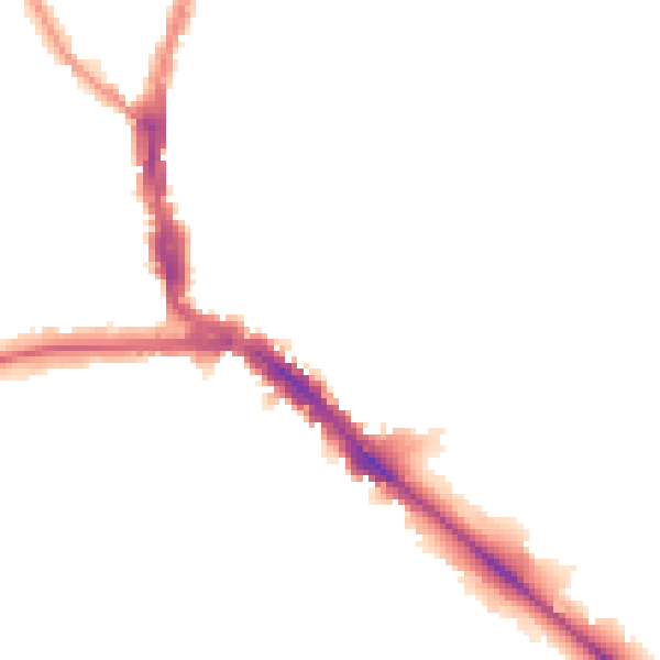 Night-time road noise heatmap for EN5 5RY