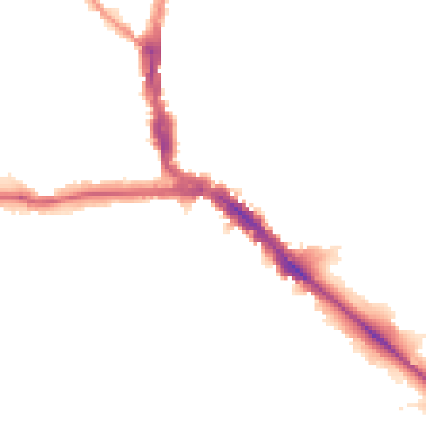 Night-time road noise heatmap for EN5 5UQ