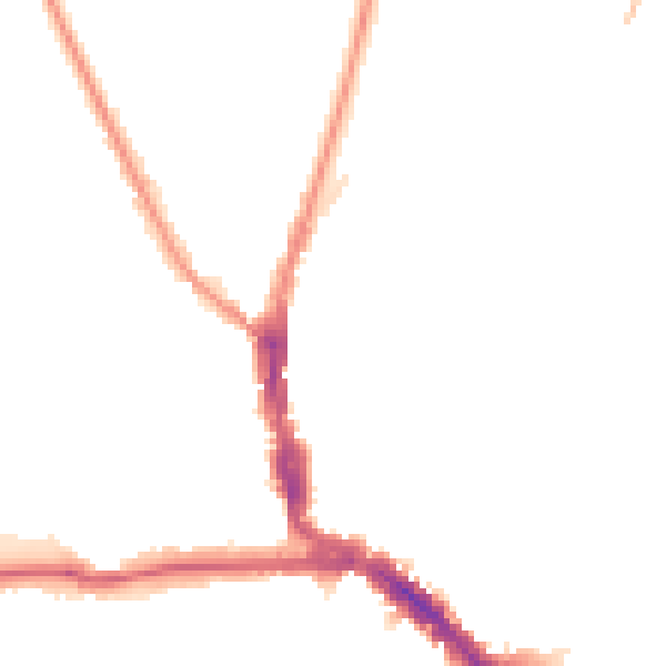 Night-time road noise heatmap for EN5 5XA