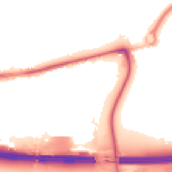 Night-time road noise heatmap for EN9 1AE