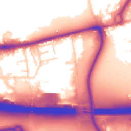Daytime road noise heatmap for EN9 1AF