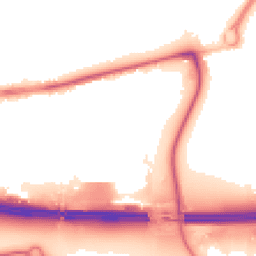 Night-time road noise heatmap for EN9 1AF