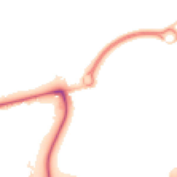 Night-time road noise heatmap for EN9 1BB