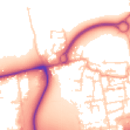 Daytime road noise heatmap for EN9 1BD
