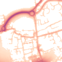 Daytime road noise heatmap for EN9 1ED