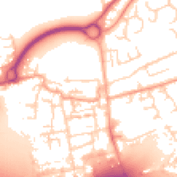 Daytime road noise heatmap for EN9 1EL