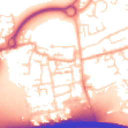 Daytime road noise heatmap for EN9 1EW