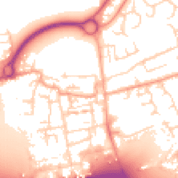 Daytime road noise heatmap for EN9 1FB
