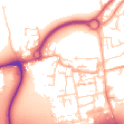 Daytime road noise heatmap for EN9 1FS
