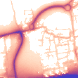 Daytime road noise heatmap for EN9 1RF