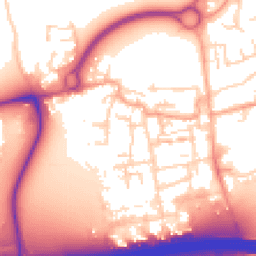 Daytime road noise heatmap for EN9 1RW