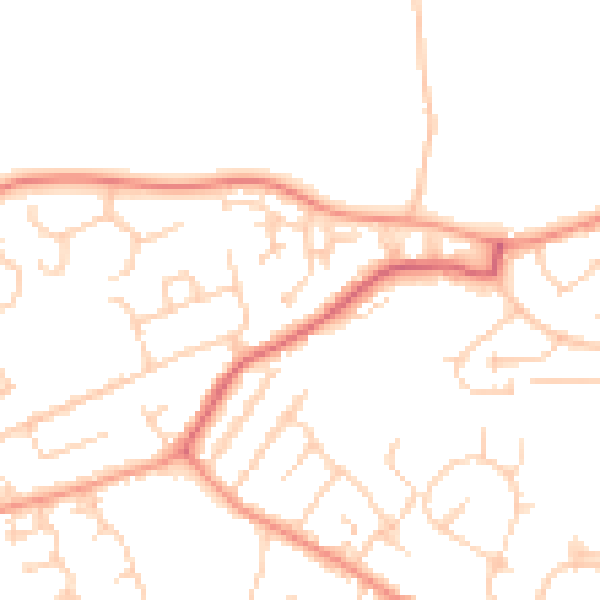 Daytime road noise heatmap for EN9 1TL