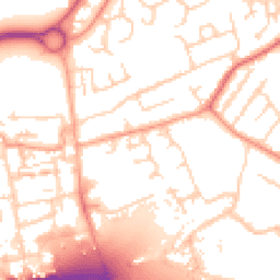 Daytime road noise heatmap for EN9 1XE