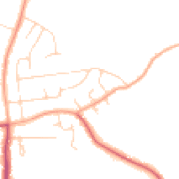 Daytime road noise heatmap for EN9 2RD