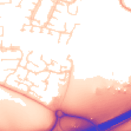 Daytime road noise heatmap for EN9 3AG