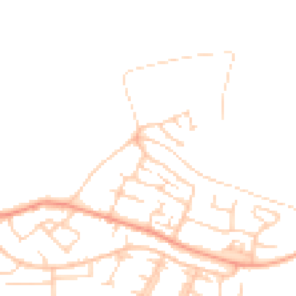 Daytime road noise heatmap for EN9 3LG