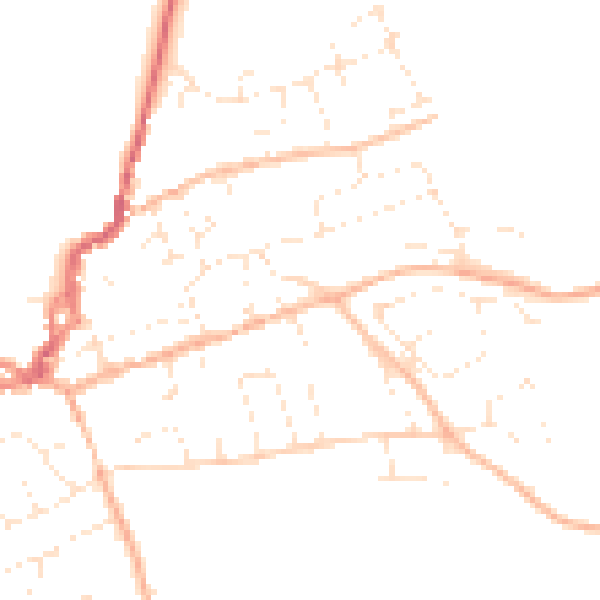 Daytime road noise heatmap for EX11 1HL