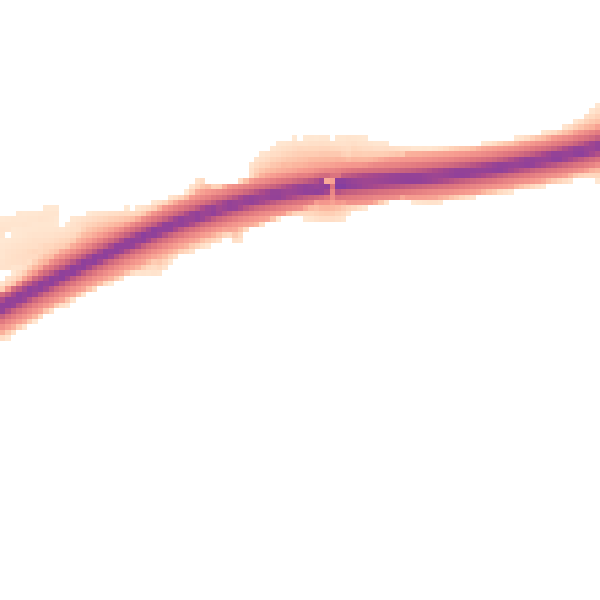 Night-time road noise heatmap for EX11 1LS