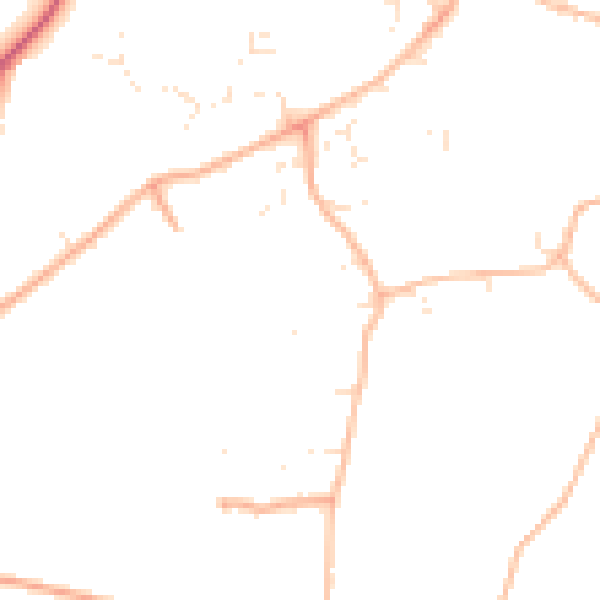 Daytime road noise heatmap for EX11 1XW