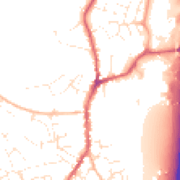 Daytime road noise heatmap for EX15 1AE