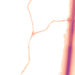 Night-time road noise heatmap for EX15 1AG