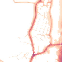 Daytime road noise heatmap for EX15 1AS