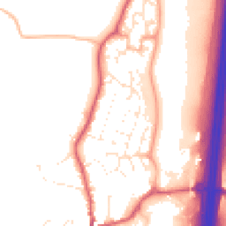 Daytime road noise heatmap for EX15 1AX