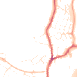 Daytime road noise heatmap for EX15 1BA