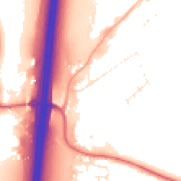 Daytime road noise heatmap for EX15 1BS