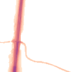 Night-time road noise heatmap for EX15 1BS