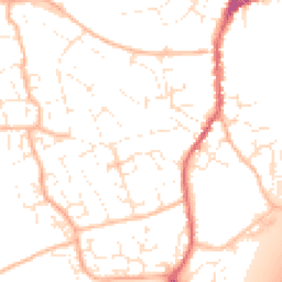Daytime road noise heatmap for EX15 1BU