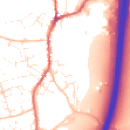 Daytime road noise heatmap for EX15 1DA