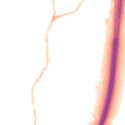 Night-time road noise heatmap for EX15 1DA