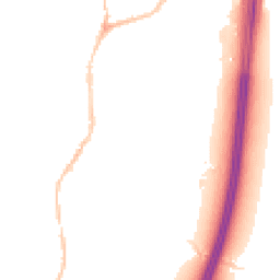 Night-time road noise heatmap for EX15 1DD