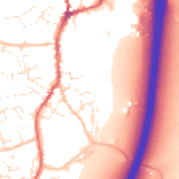 Daytime road noise heatmap for EX15 1DE