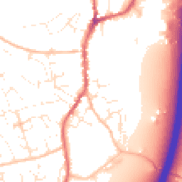 Daytime road noise heatmap for EX15 1DG