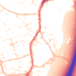 Daytime road noise heatmap for EX15 1DL