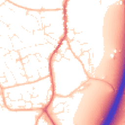 Daytime road noise heatmap for EX15 1DS