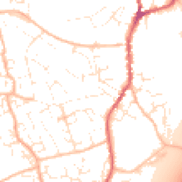Daytime road noise heatmap for EX15 1ER