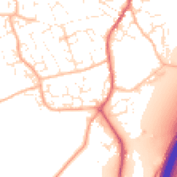 Daytime road noise heatmap for EX15 1RS