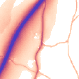 Daytime road noise heatmap for EX15 1RY