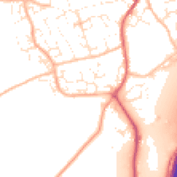 Daytime road noise heatmap for EX15 1SH